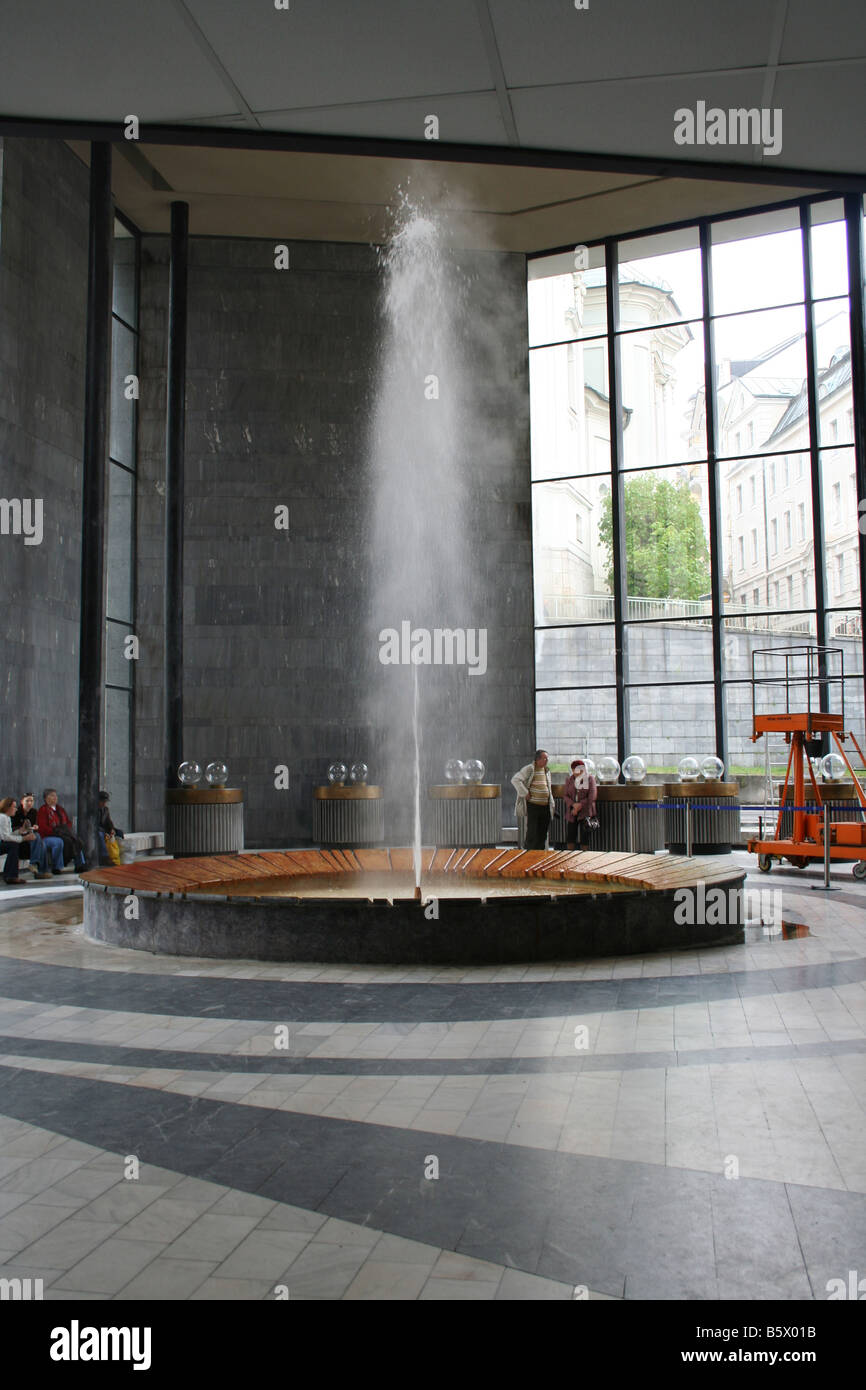 Mineral water Fountain in Karlovy Vary Czech Mineral water resort Czech
