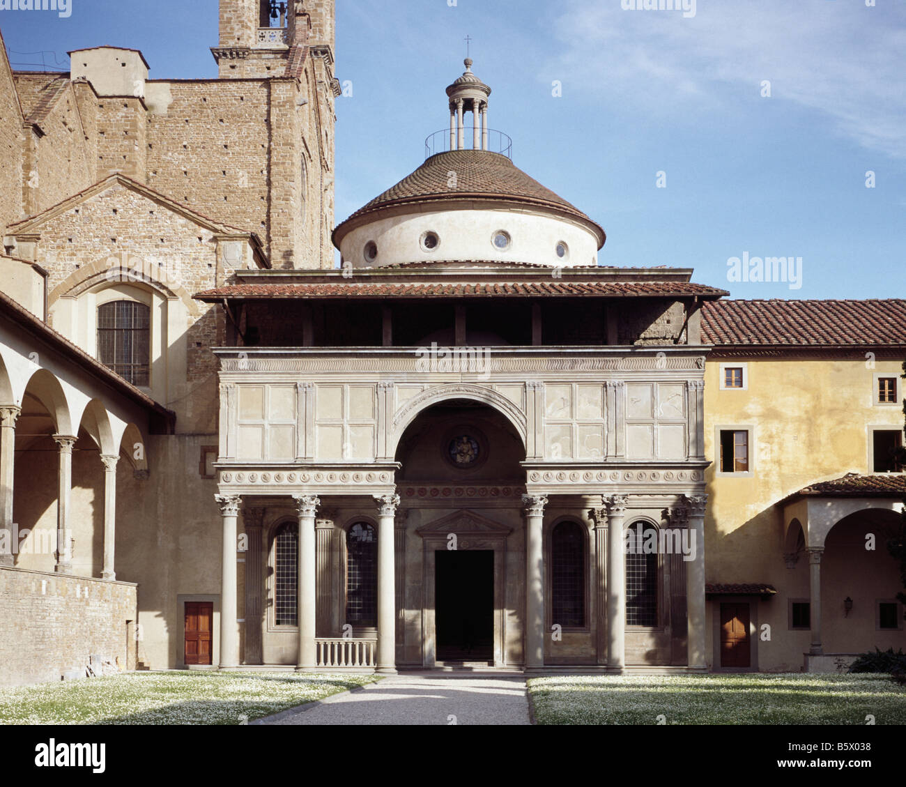 Pazzi Chapel Ext Stock Photo Alamy