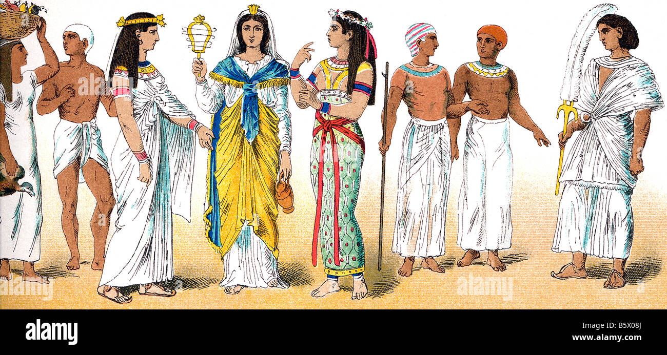 Fashion Of The Ancient World Costume Of Ancient Egyptian Well Dressed ...