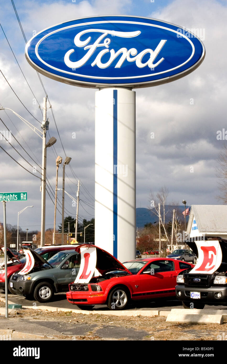 ford new cars for sale on A Ford Dealership Car Lot With Cars On Sale Stock Photo Alamy
