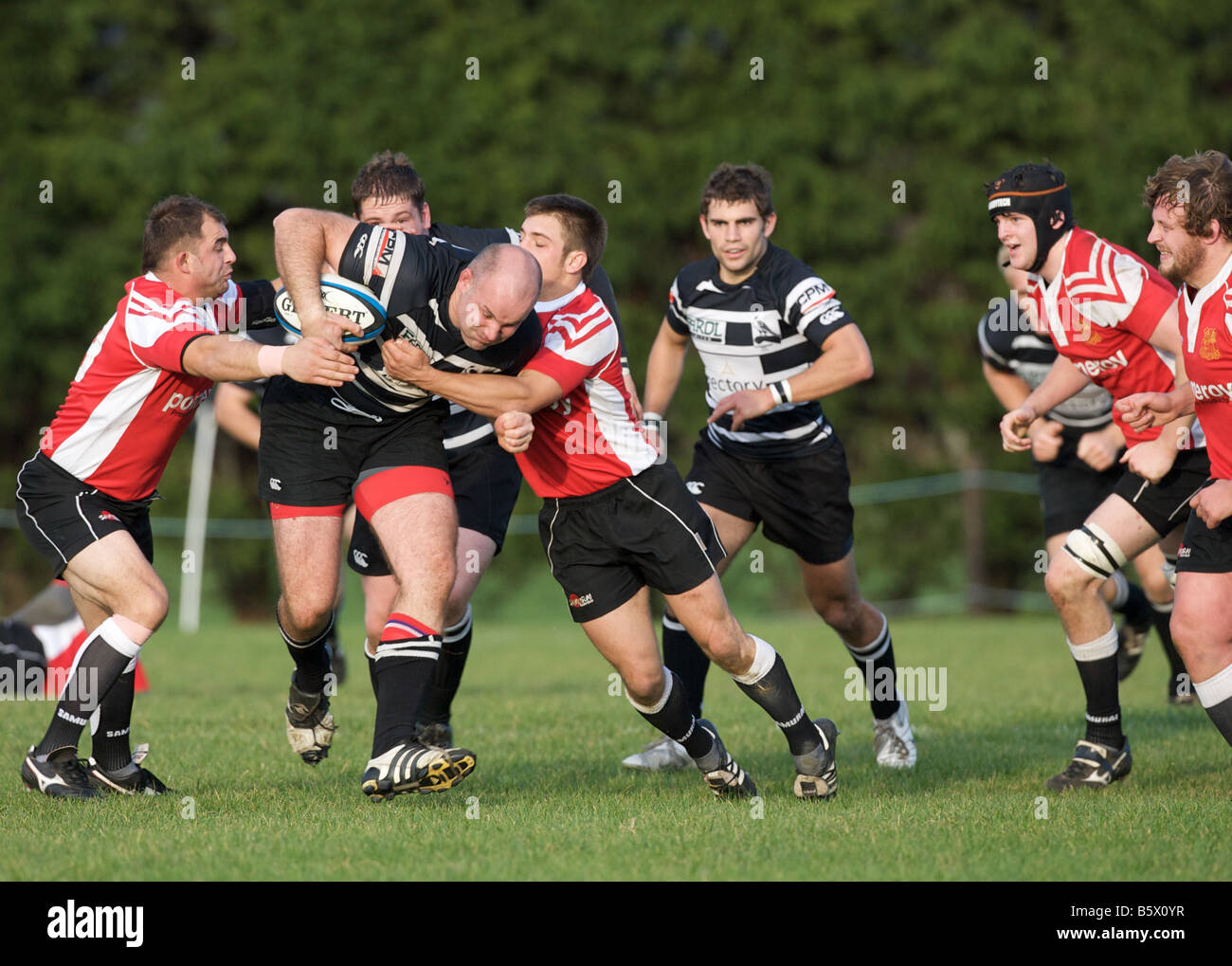 A game of rugby Stock Photo Alamy