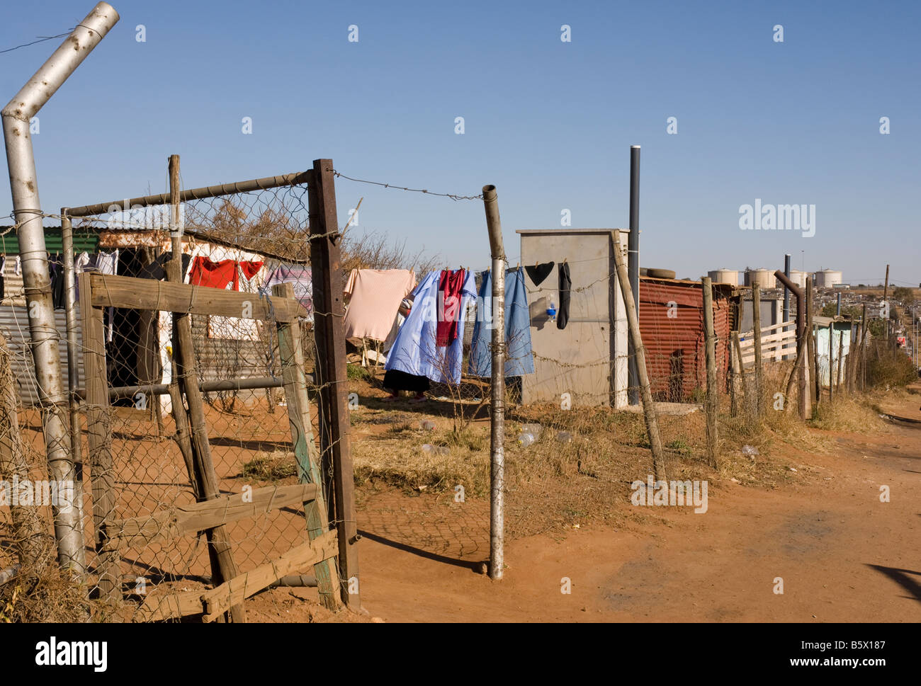 Motsoaledi shanty town, near Soweto, South Africa Stock Photo - Alamy