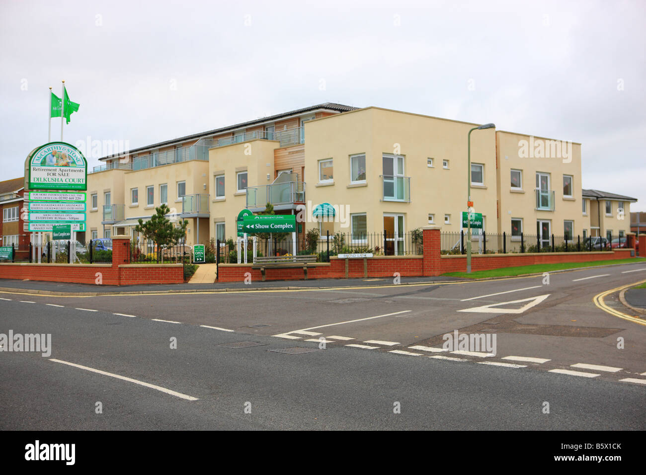 Dilkusha Court retirement apartments for sale on Hayling Island Stock