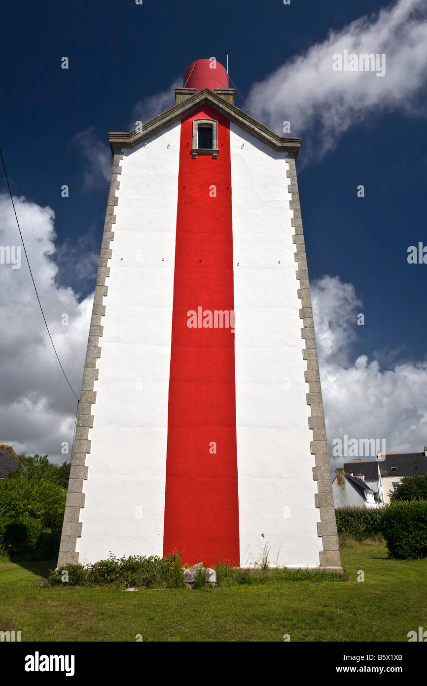 The Lechiagat landmark (Le Guilvinec - Brittany - France). Au Guilvinec, l'amer de Léchiagat (Finistère - Bretagne - France). Stock Photo
