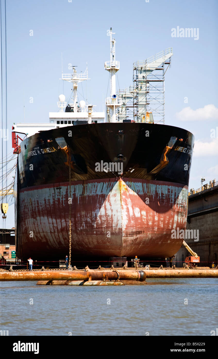 Mobile Alabama drydock Stock Photo