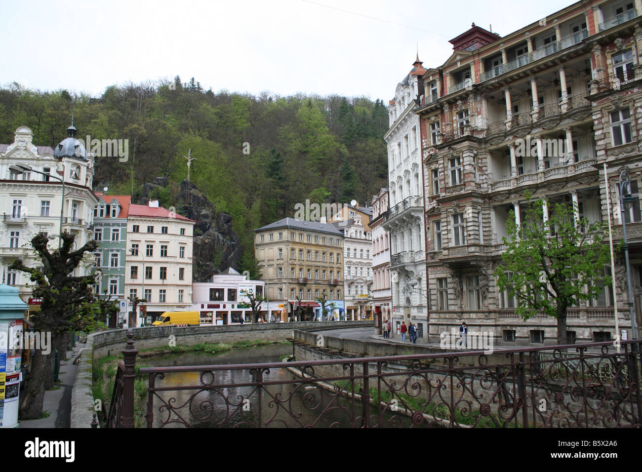Karlovy Vary Czech Mineral water resort Czech Stock Photo Alamy