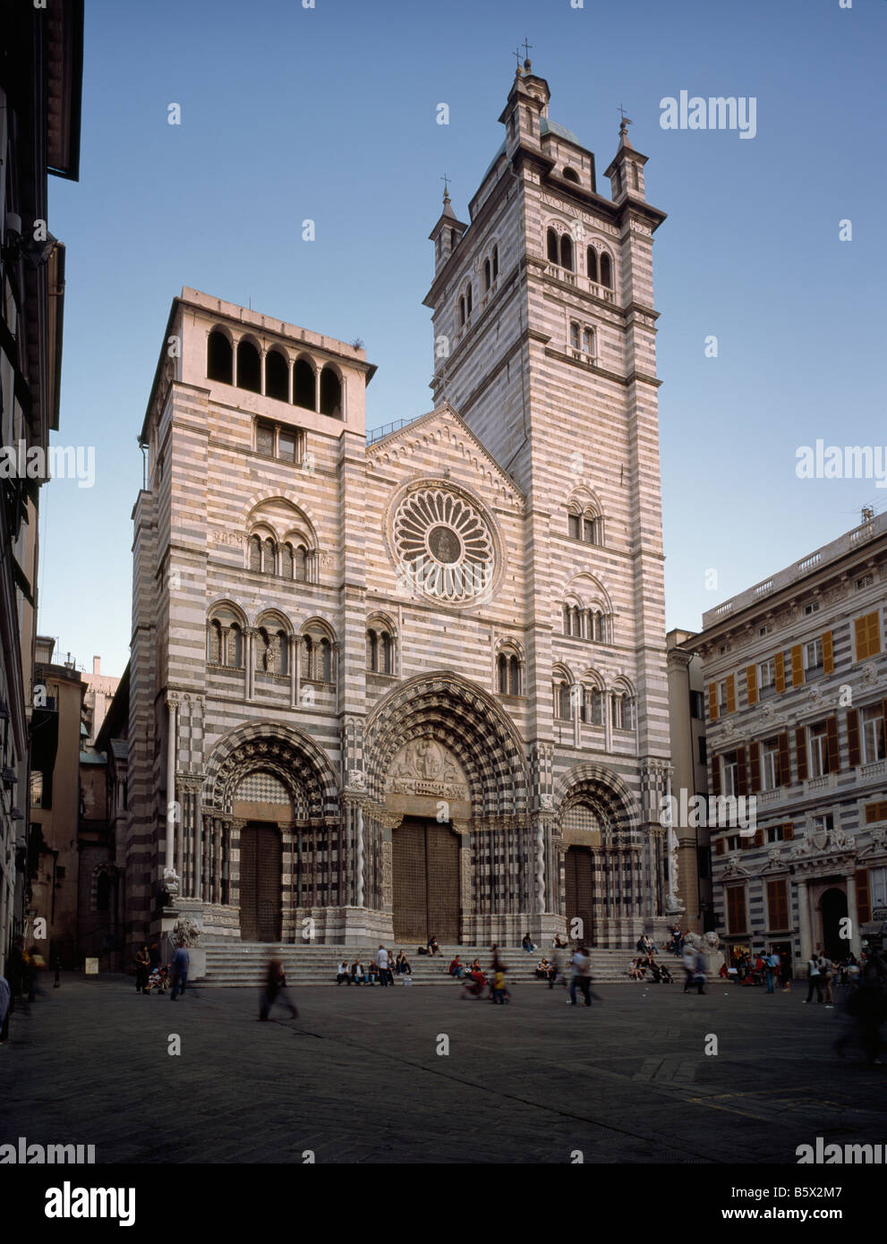 Cathedral Of San Lorenzo, Genova Stock Photo