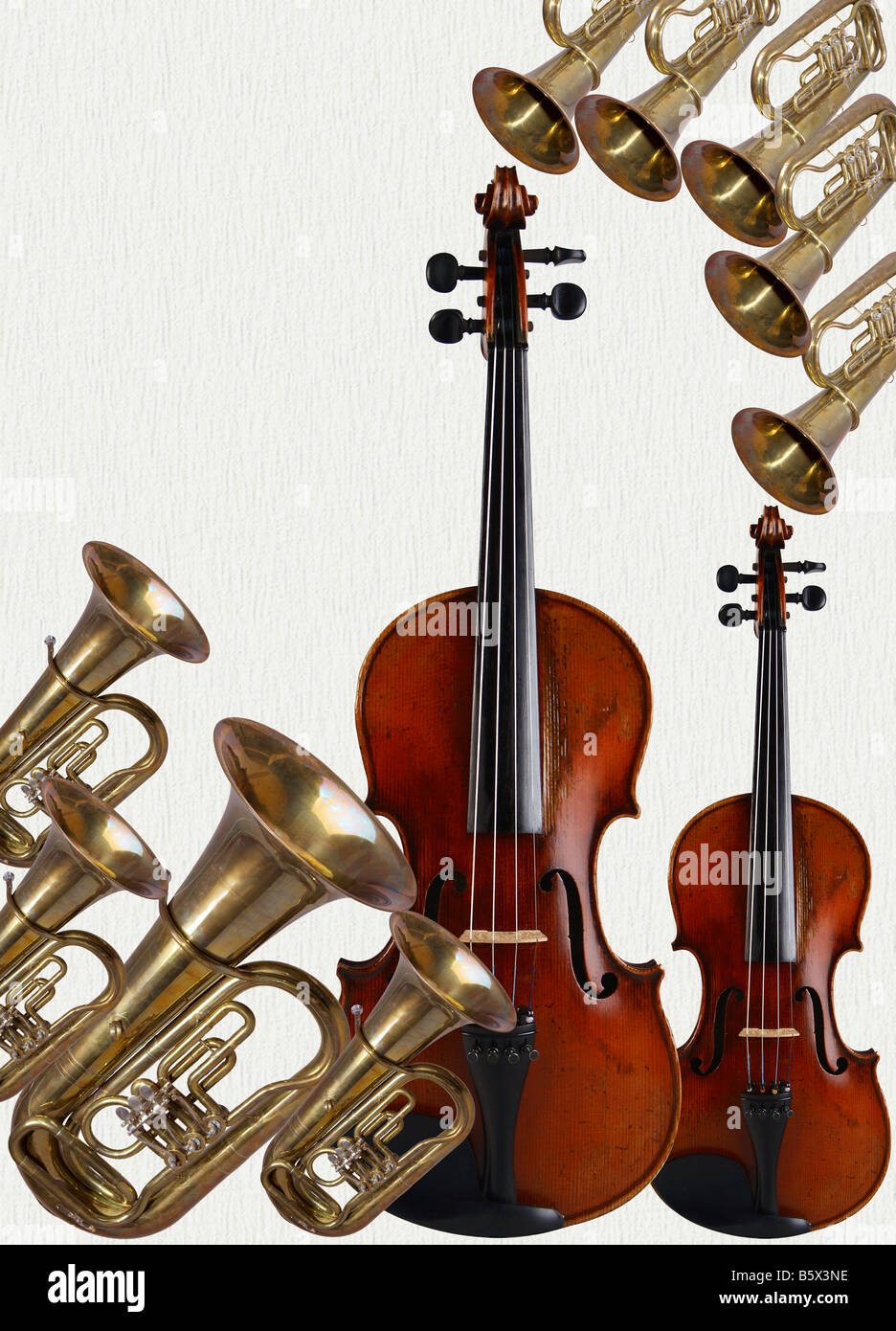 Musical instruments happen string and wind Stock Photo Alamy