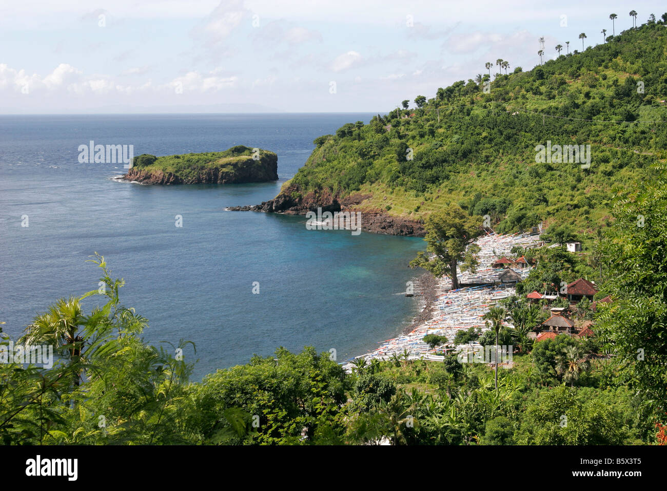 Amed coast, East Bali, Indonesia Stock Photo