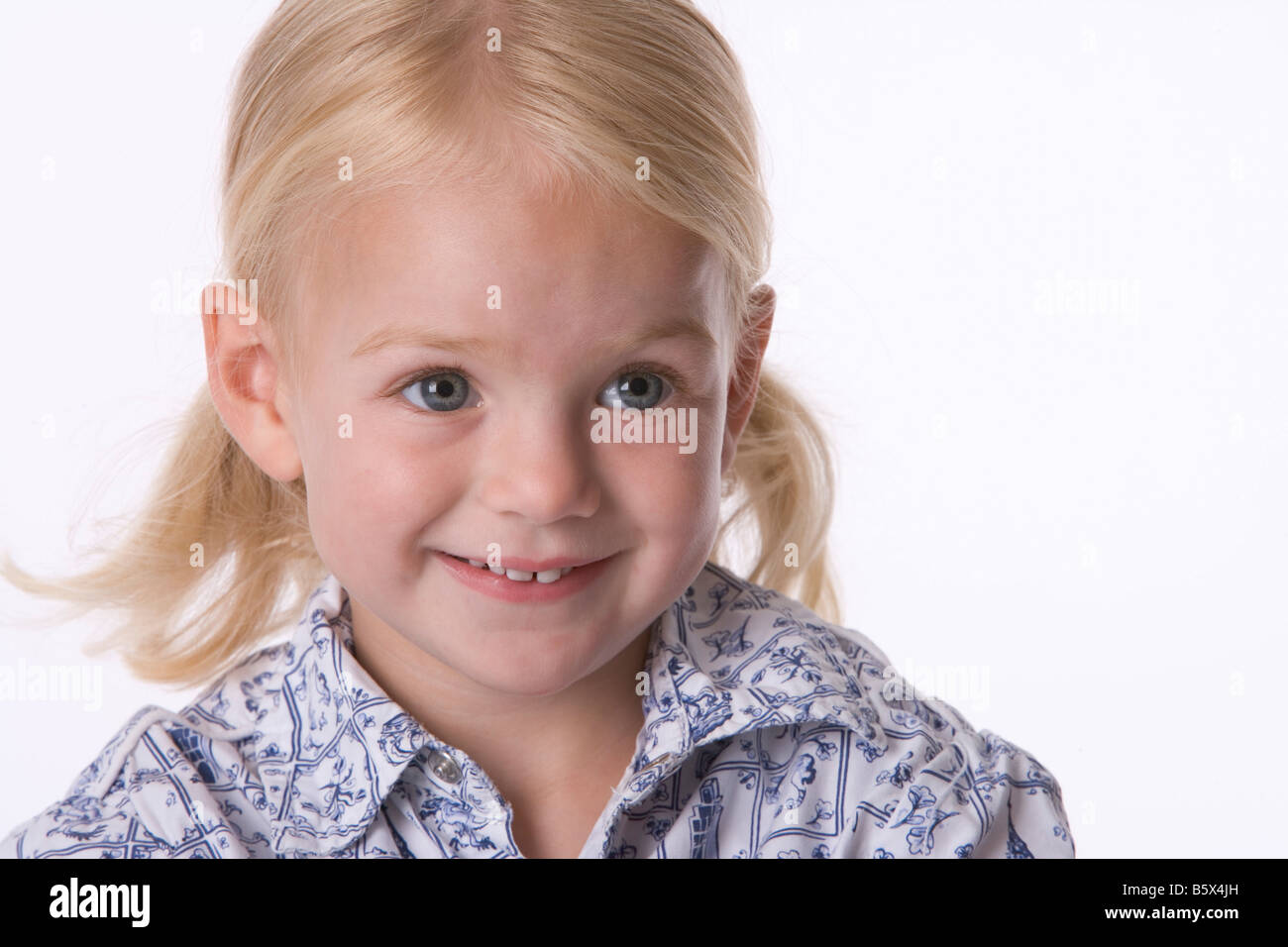 Portrait of a little blond girl Stock Photo - Alamy