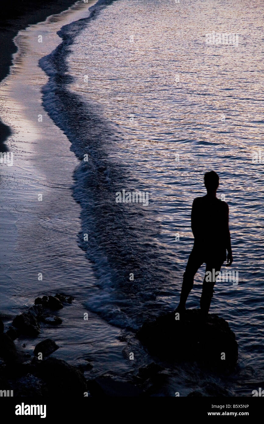 Woman watching waves hi-res stock photography and images - Alamy