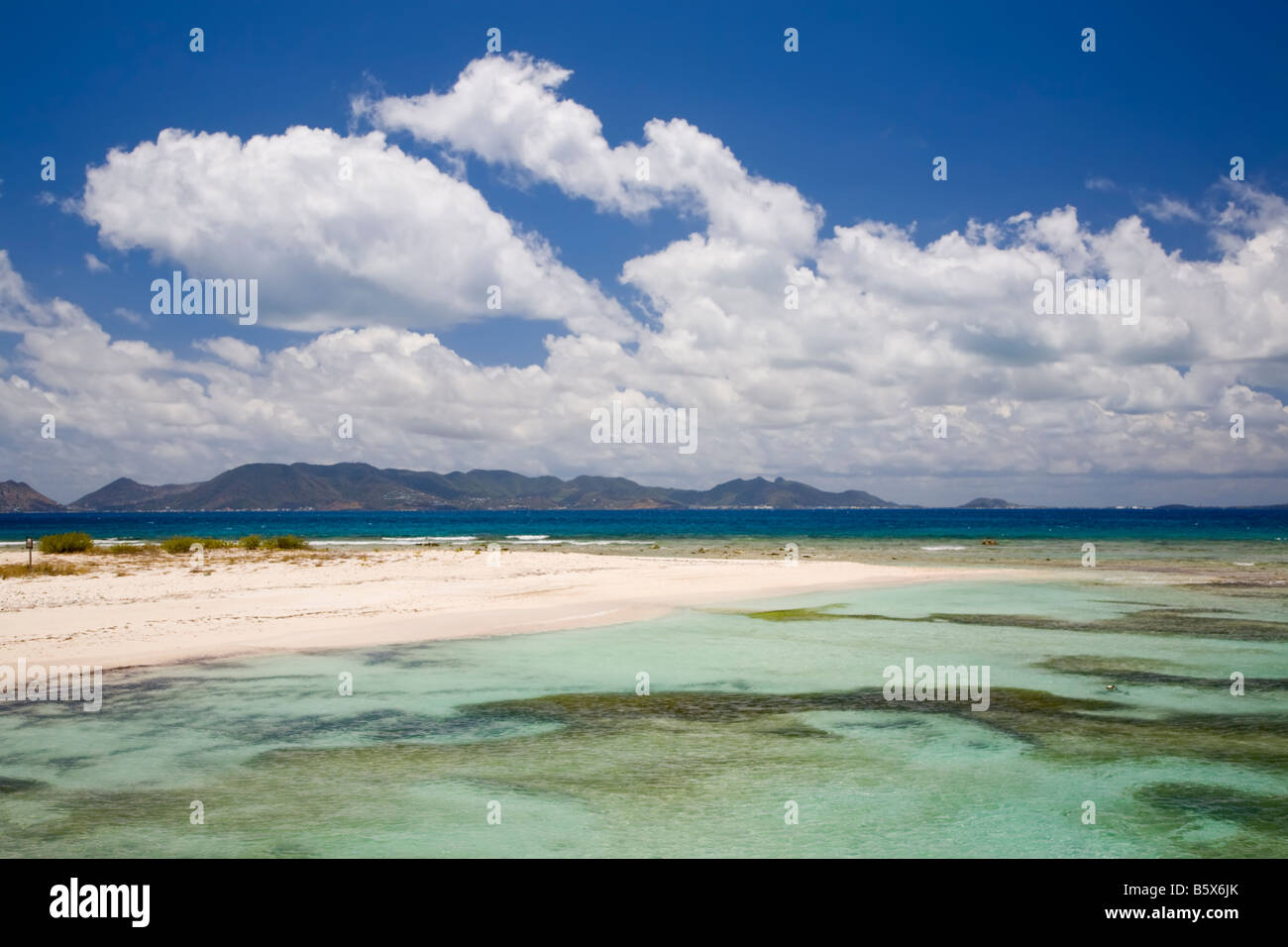 Cove Bay on the caribbean island of Anguilla in the British West Indies Stock Photo