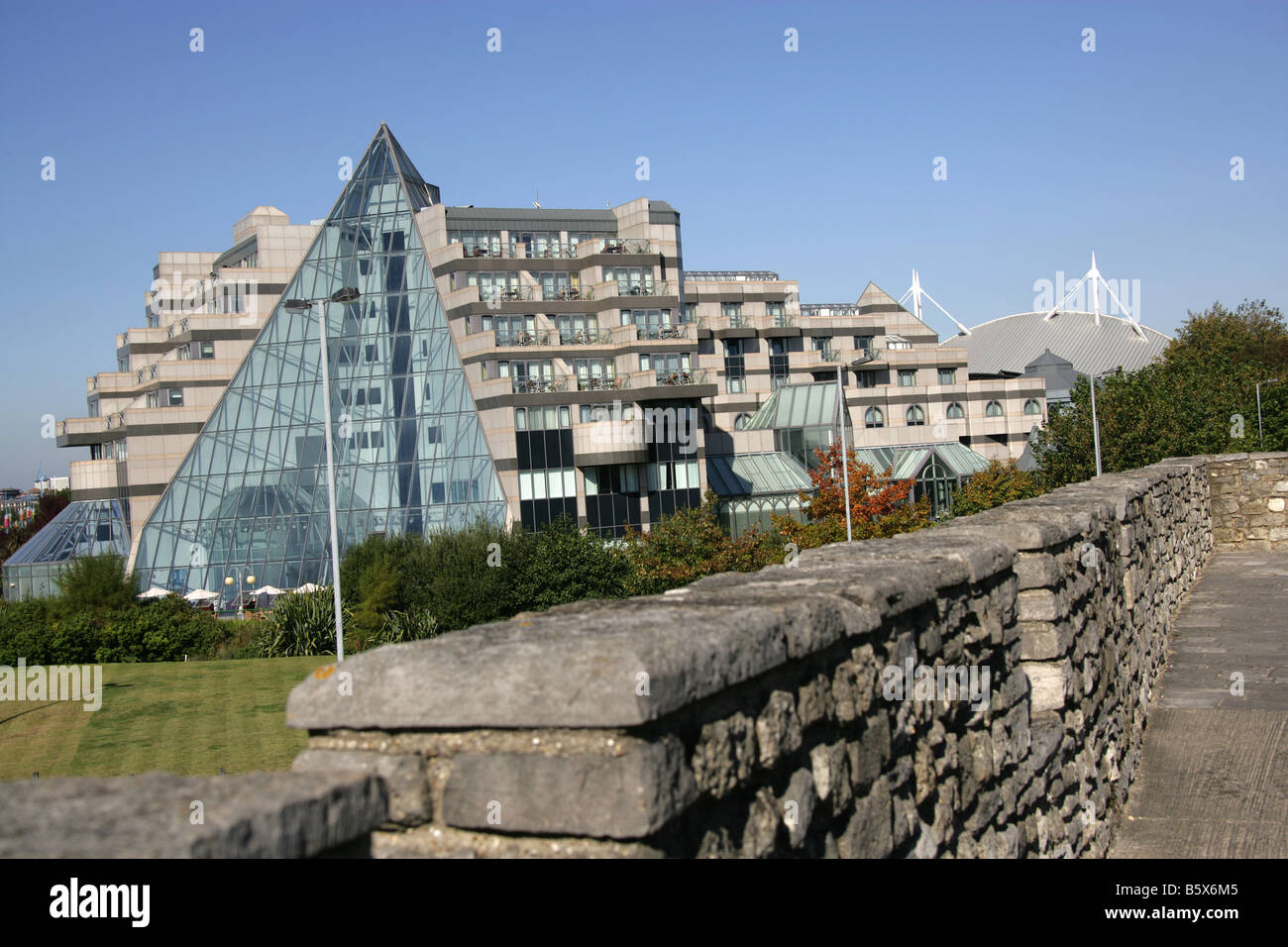 City of Southampton, England. The Old Town Wall at Western Esplanade