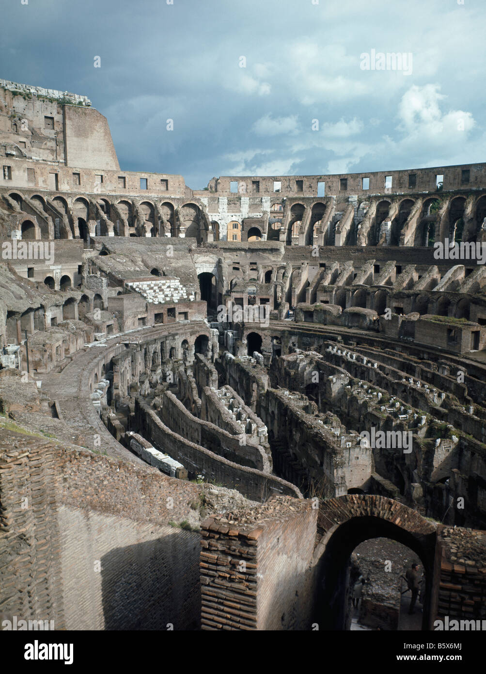 Colosseum Interior Terraces To N Stock Photo