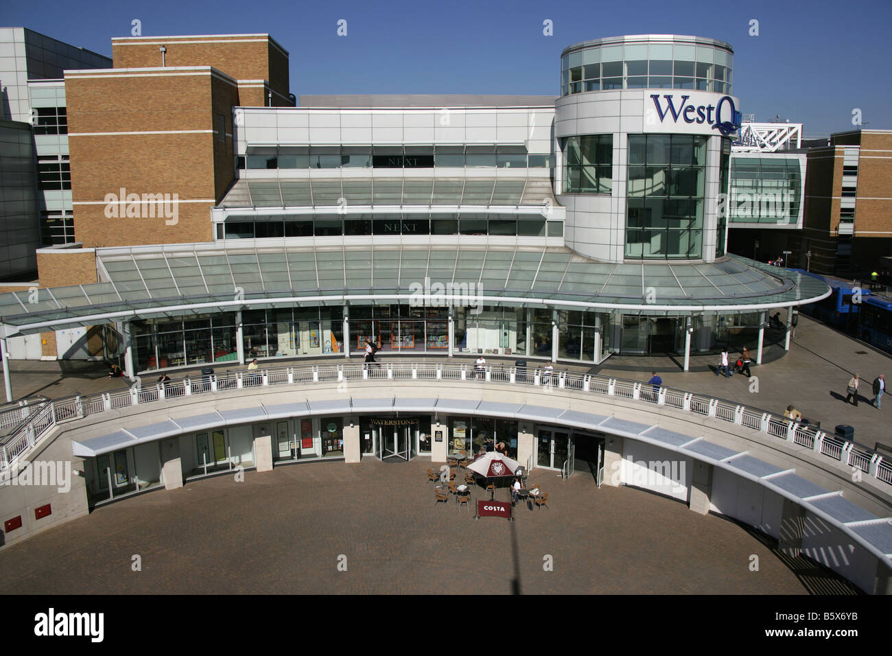 City of Southampton, England. The Portland Terrace entrance to Southampton’s West Quay shopping complex. Stock Photo