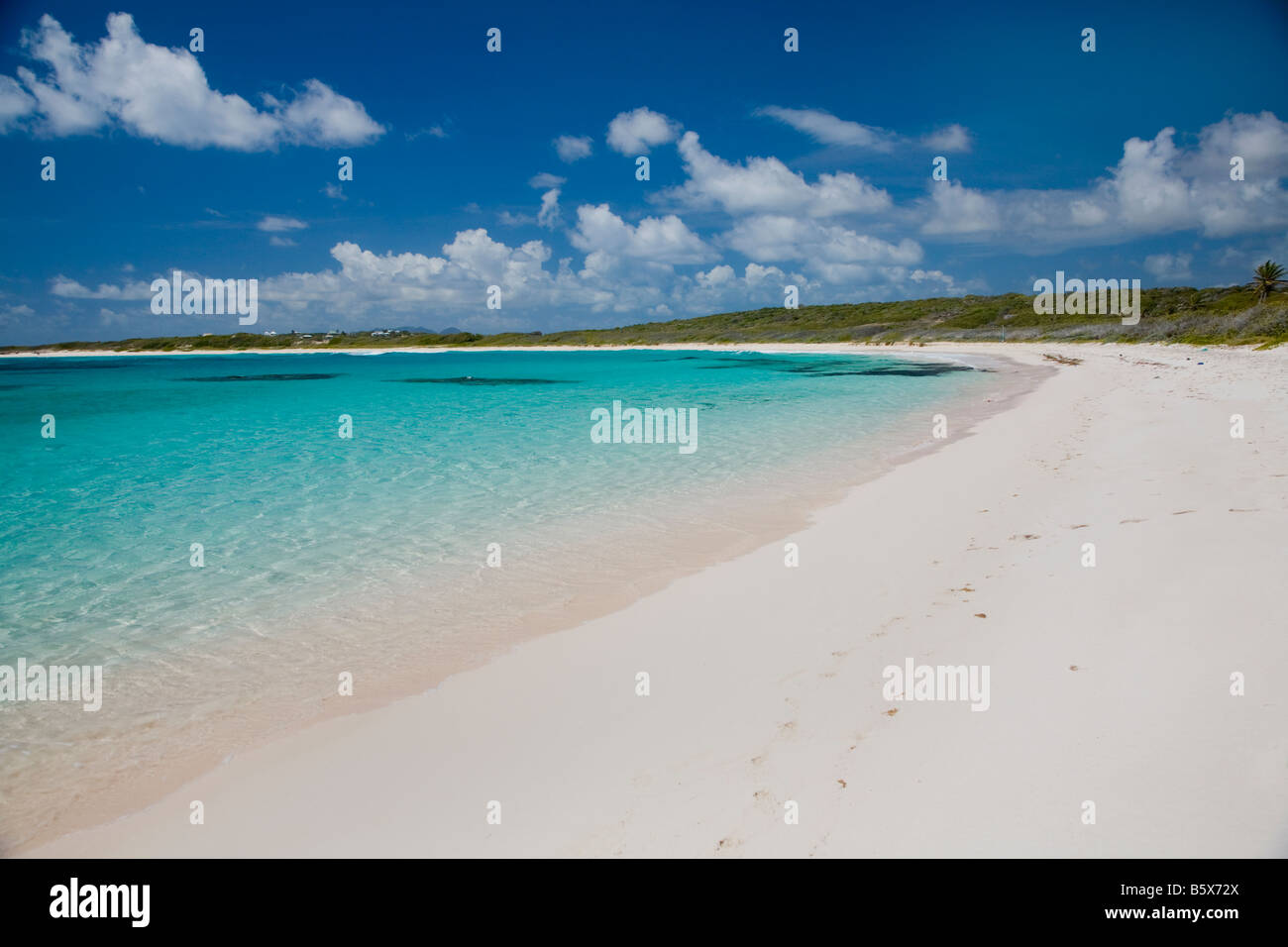 Savannah Bay on the caribbean island of Anguilla in the British West Indies Stock Photo