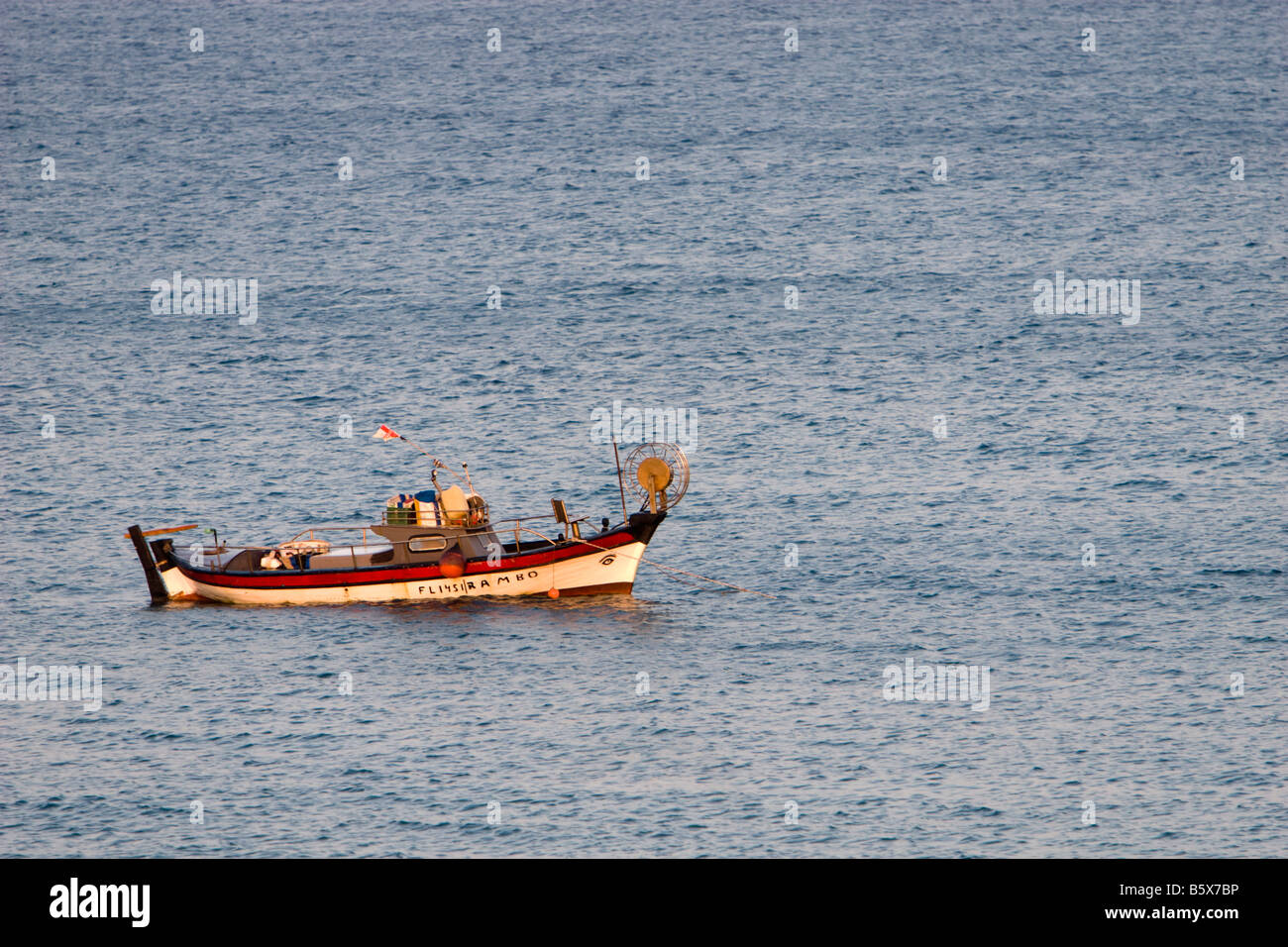 Cyprus national fishing boat Stock Photo