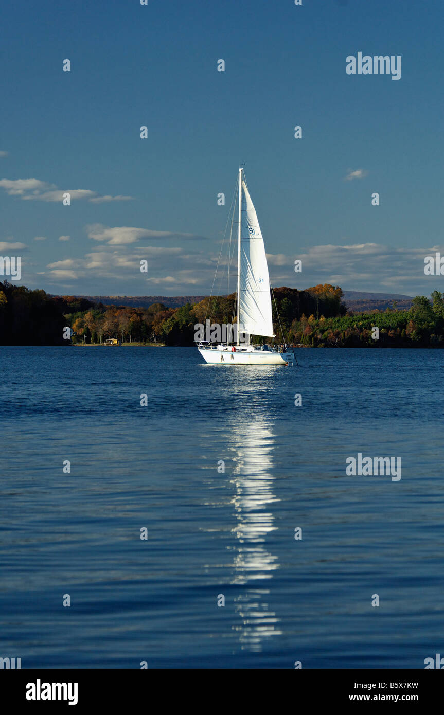 Sailboat on Watts Bar Lake in Rhea County Tennessee Stock Photo Alamy