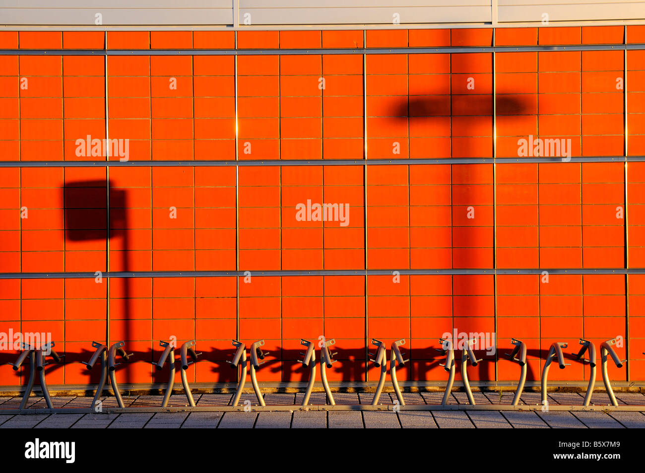 Rack bicycle Stock Photo