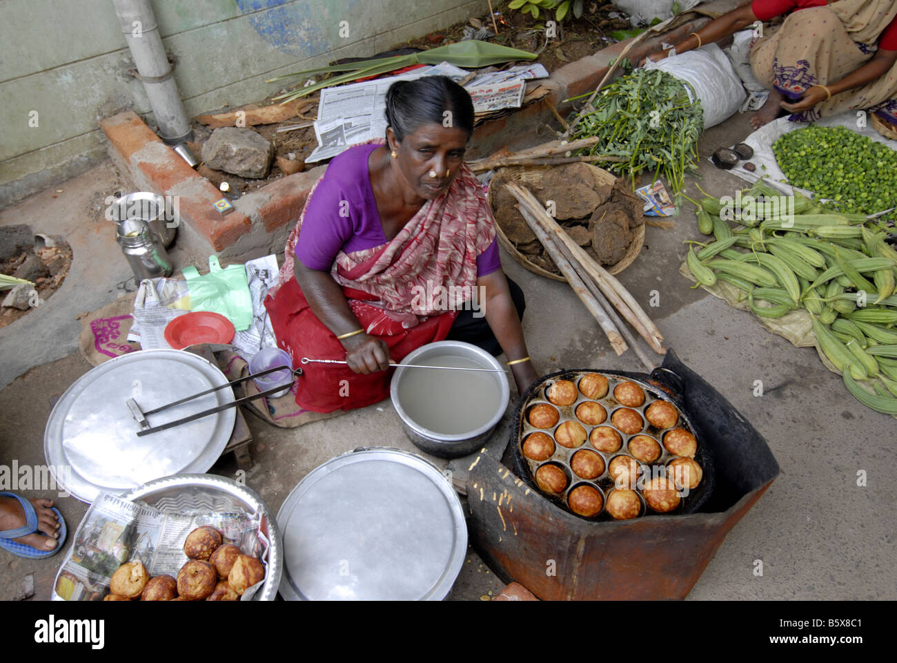 A MARKET IN MADURAI TAMILNADU Stock Photo Alamy