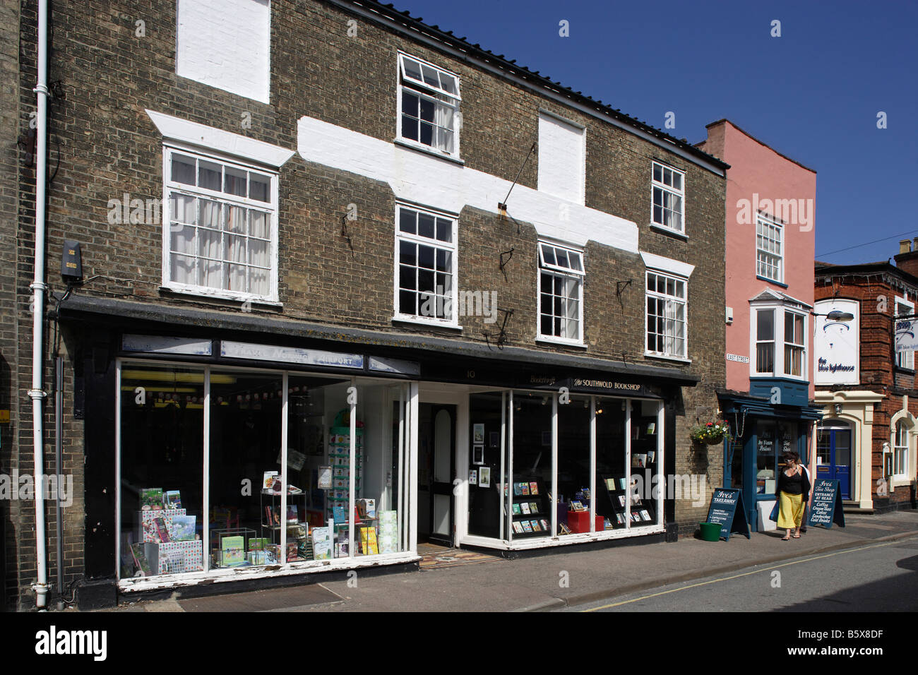 Southwold Town center Typical houses Suffolk Stock Photo Alamy