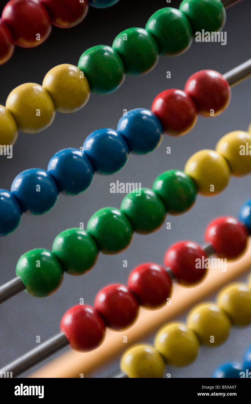 Abacus counting frame Stock Photo