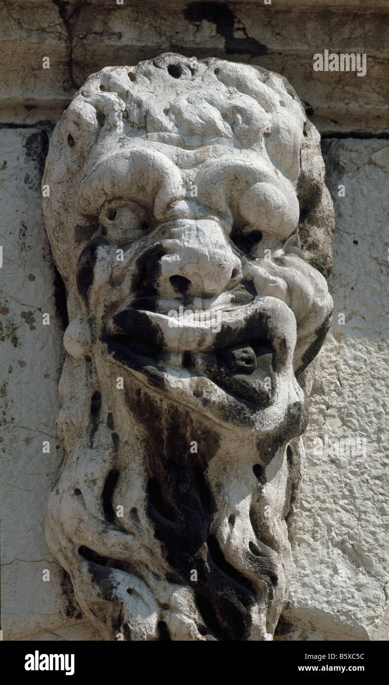 Grotesque head Santa Maria Formosa Stock Photo