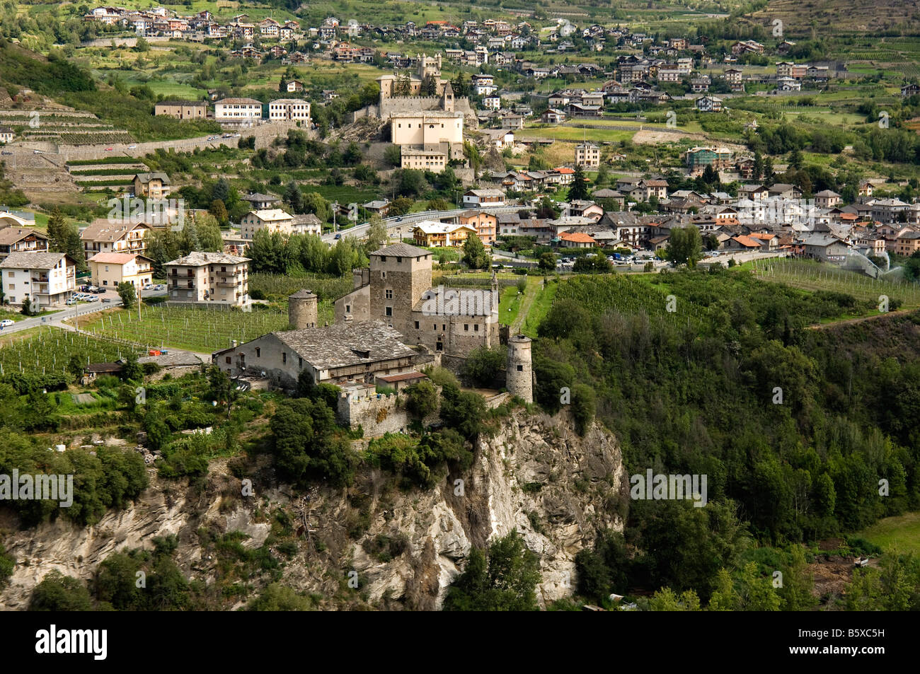 Sarriod de La Tour castle SaintPierre Valle d'Aosta Italy Stock Photo Alamy