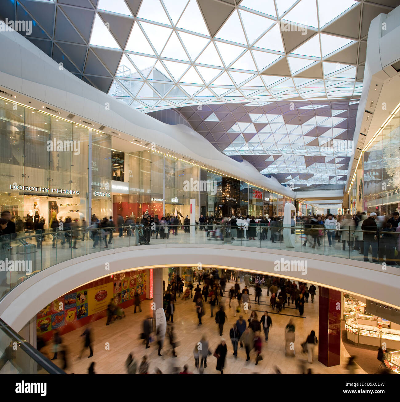 Westfield London shopping centre, White City, England UK Stock