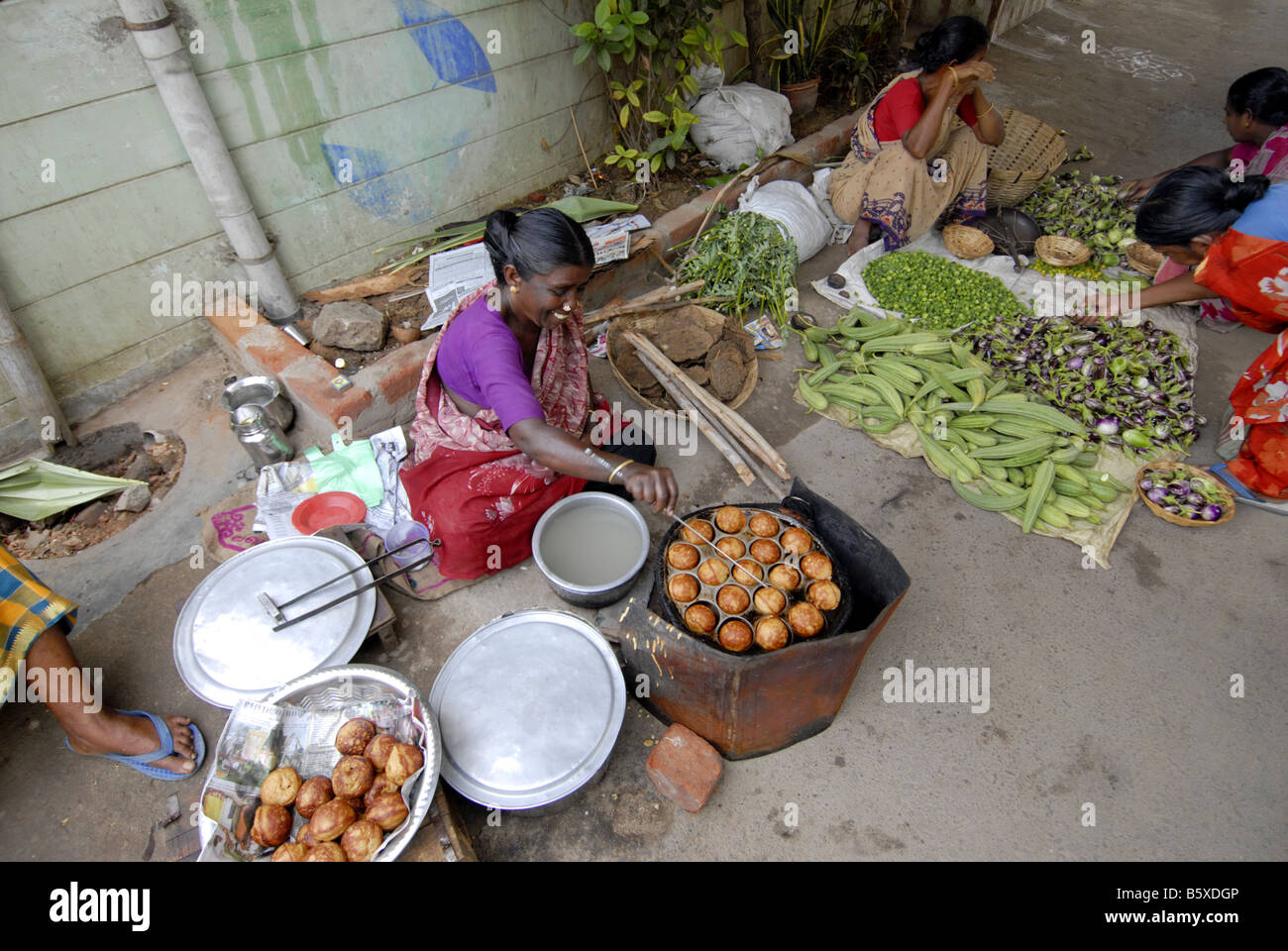A MARKET IN MADURAI TAMILNADU Stock Photo Alamy