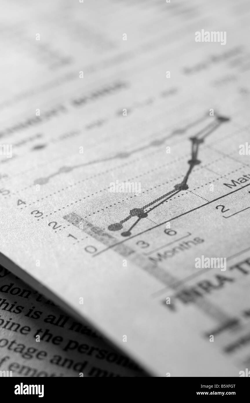 The financial business section of a newspaper Stock Photo Alamy