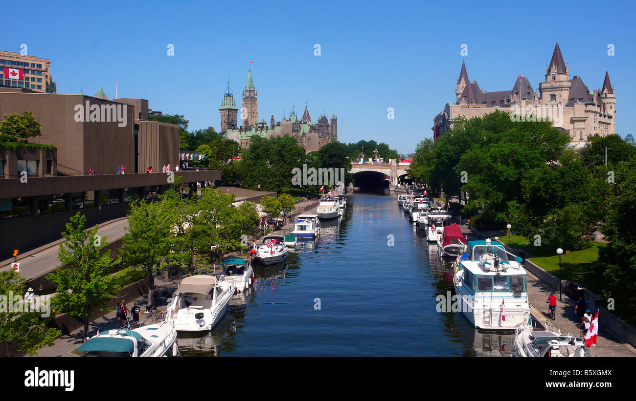 Rideau Canal, Ottawa Canada Stock Photo Alamy