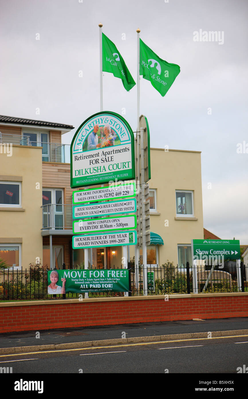 Dilkusha Court retirement apartments for sale on Hayling Island Stock