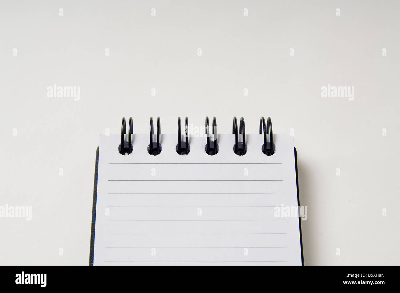 Blank coiled note pad journal Stock Photo Alamy