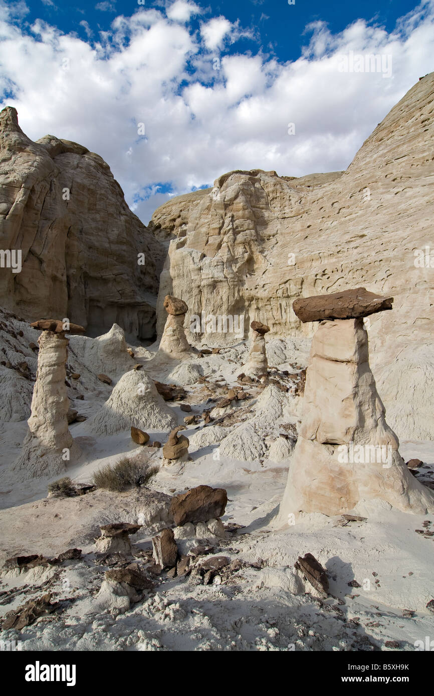 Hoodoos near Rimrock Canyon in Escalante National Monument Stock Photo