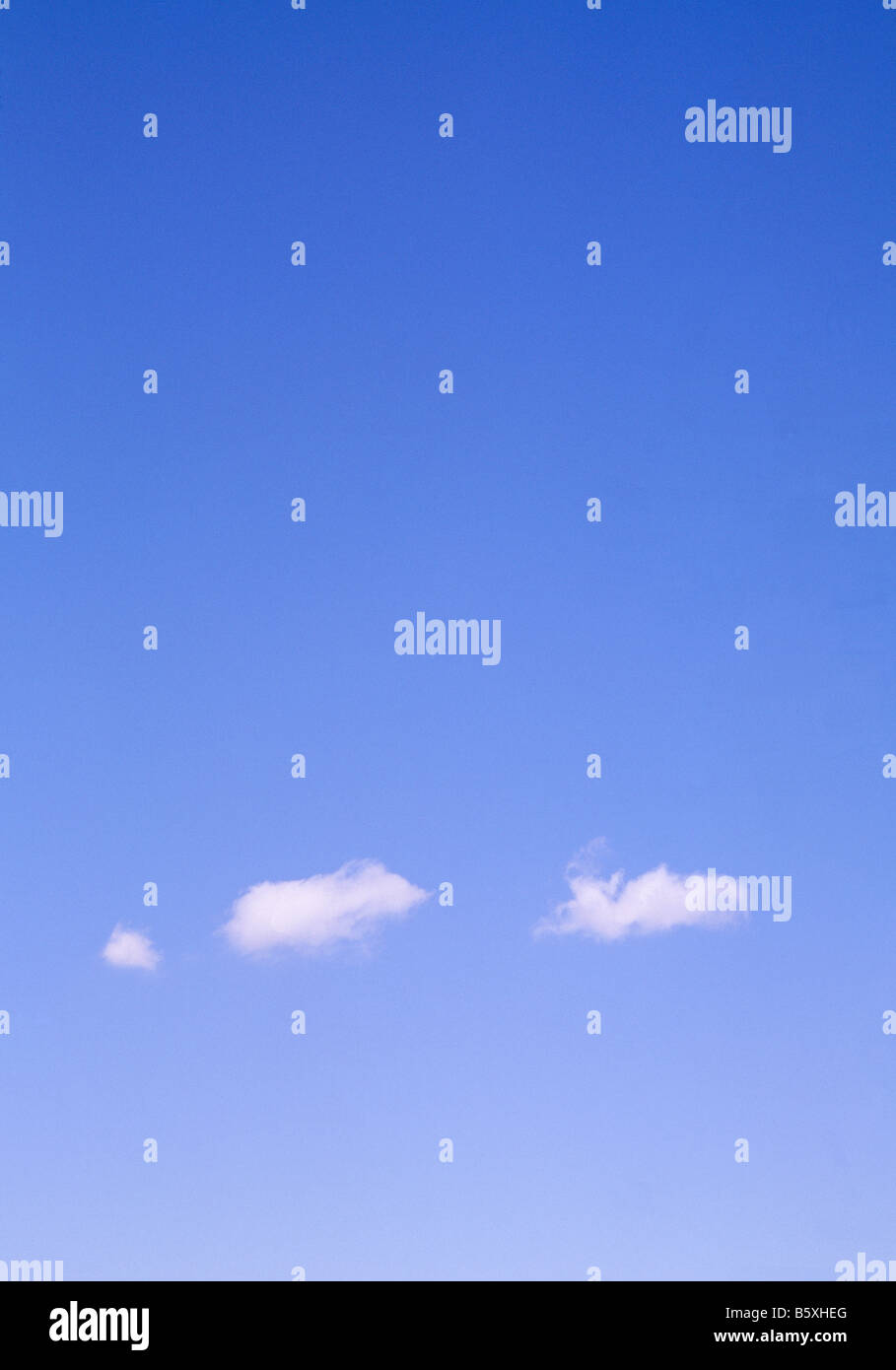 Blue sky and white clouds. Stock Photo
