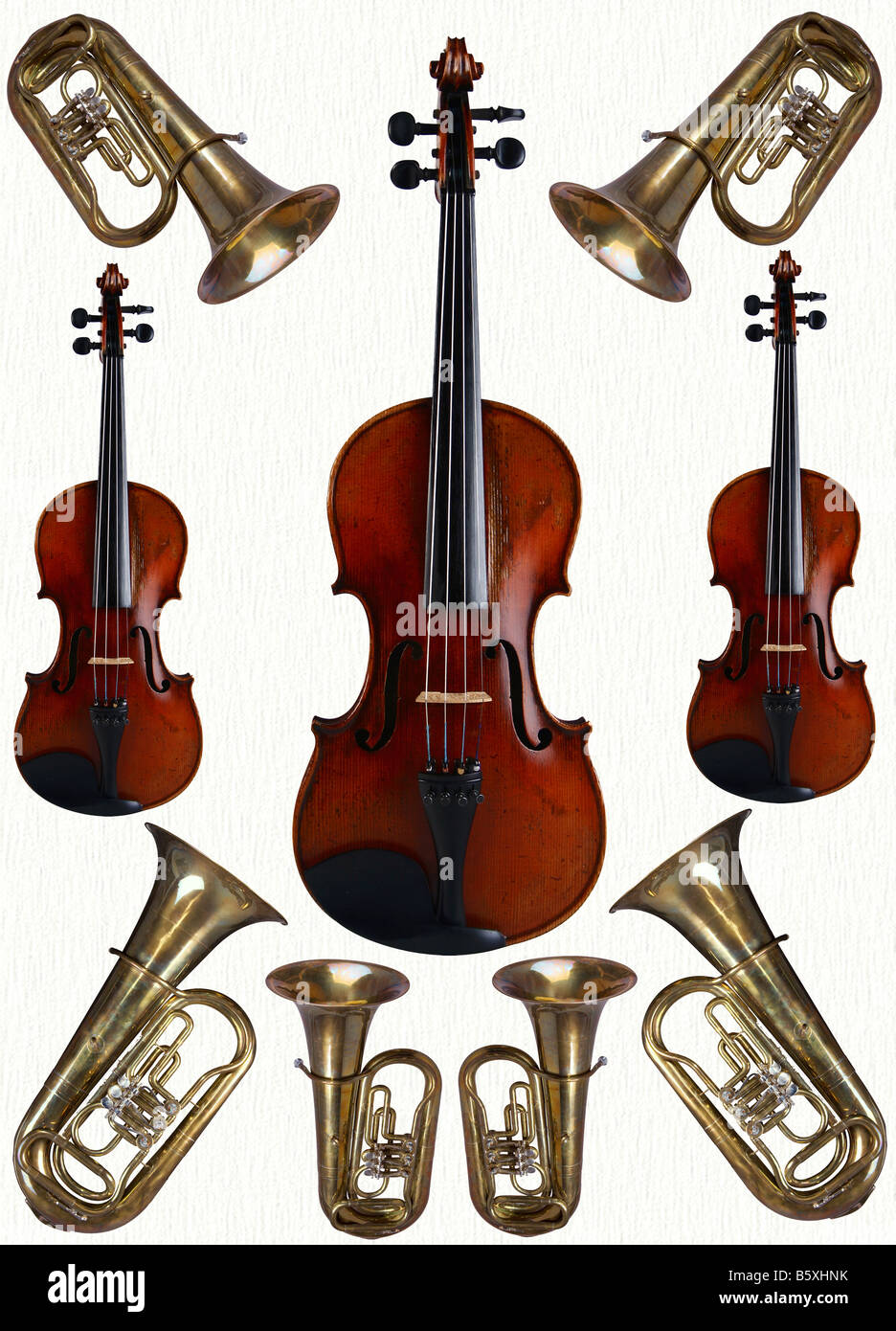 Musical instruments happen string and wind Stock Photo Alamy