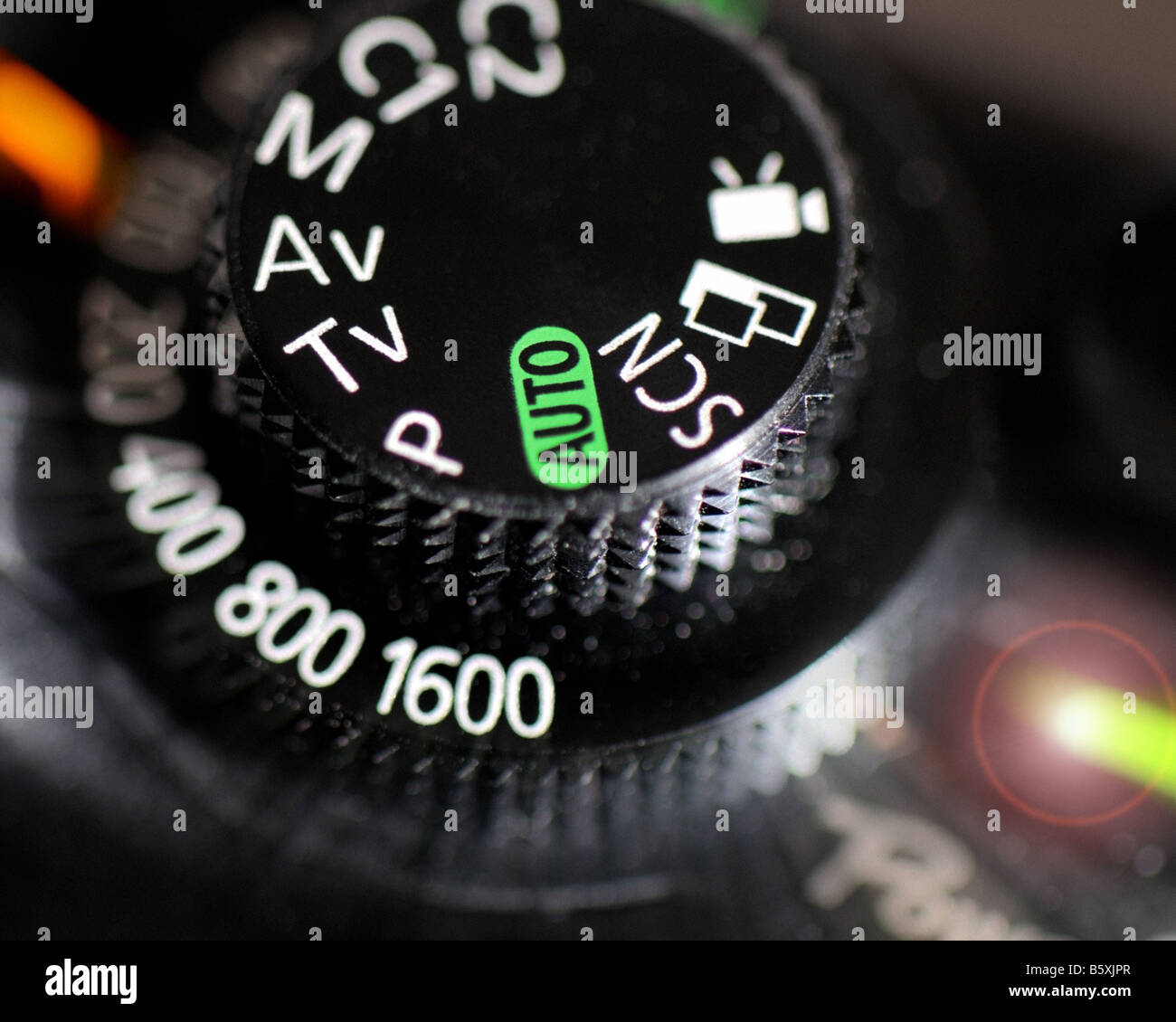 PHOTOGRAPHY: Canon G10 PowerShot Camera Detail Stock Photo
