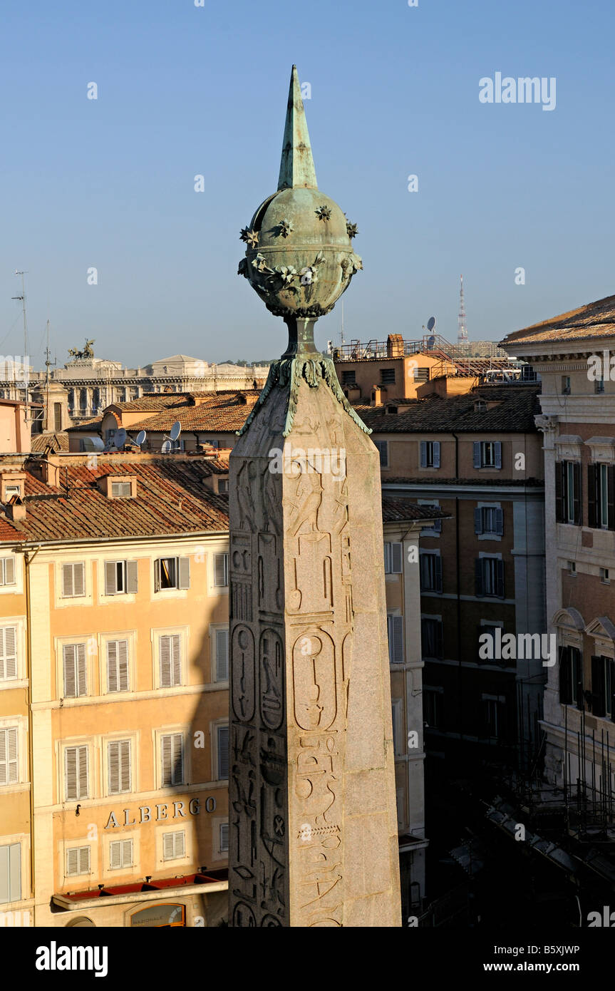 The Top of the Obelisk of Augustus in the Palazzo di Montecitorio in