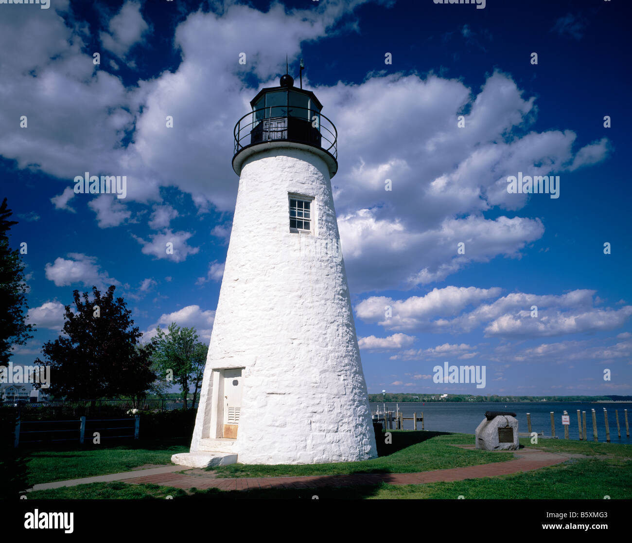 Concord Lighthouse Chesapeake Bay Town of Havre De Grace Maryland Stock