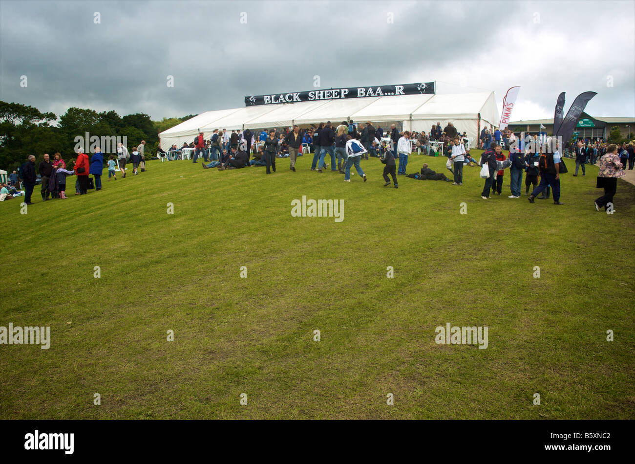 Black Sheep beer tent at the Great Yorkshire Show 2008 Harrogate Yorkshire England Stock Photo