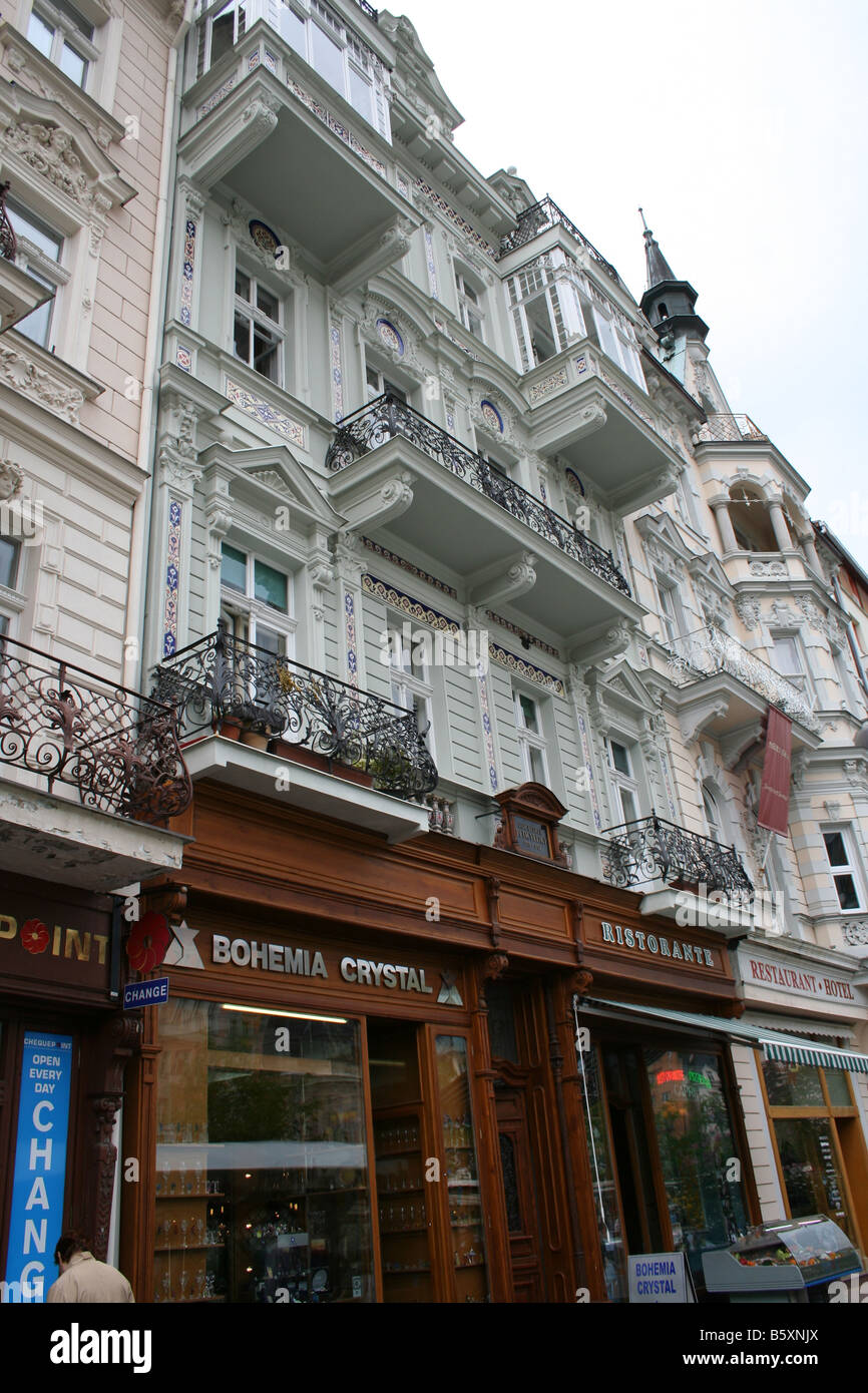 Karlovy Vary Czech Mineral water resort Czech Stock Photo Alamy