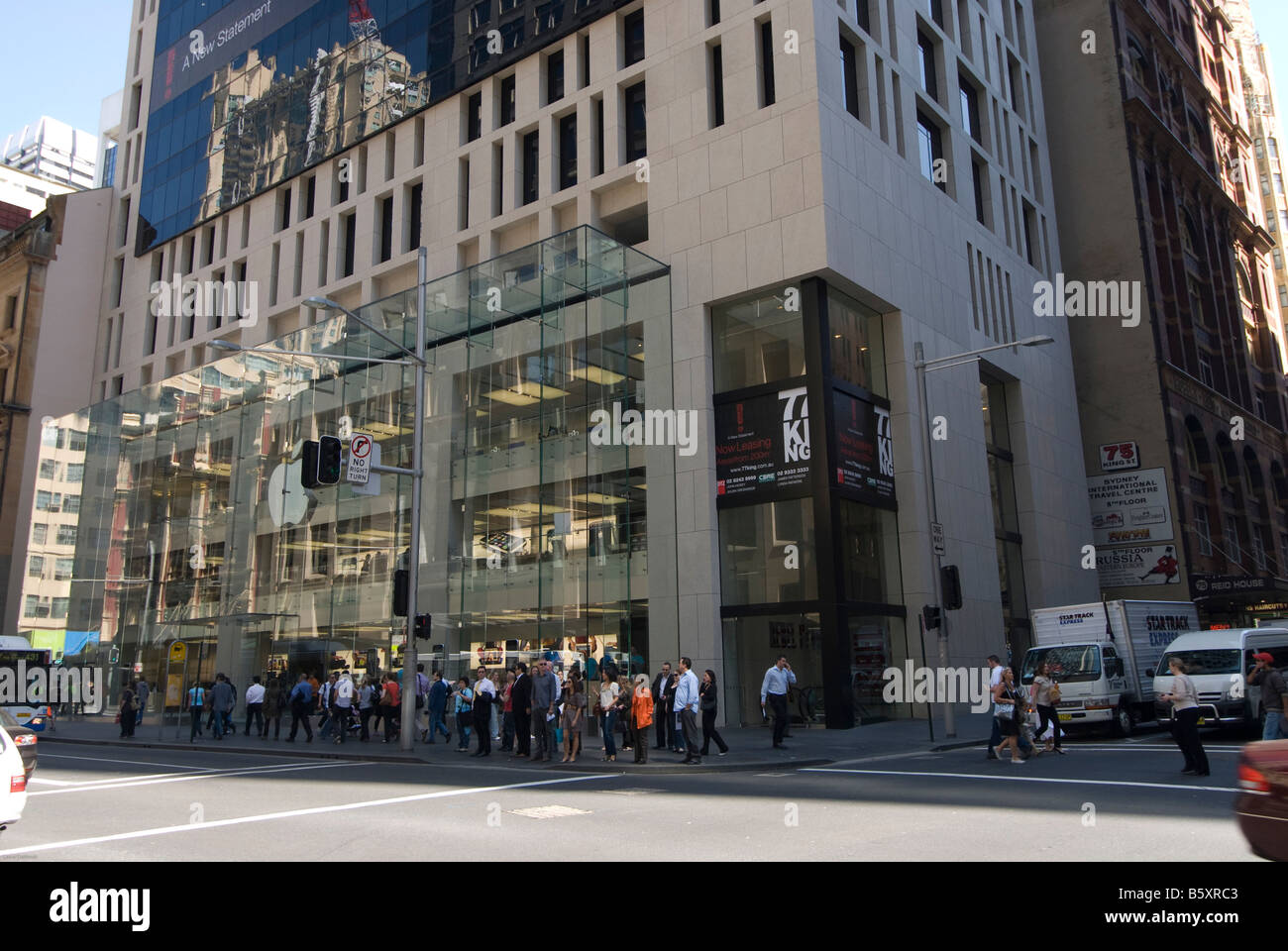 Apple store in George street in Sydney which opened in June 2008 Stock Photo