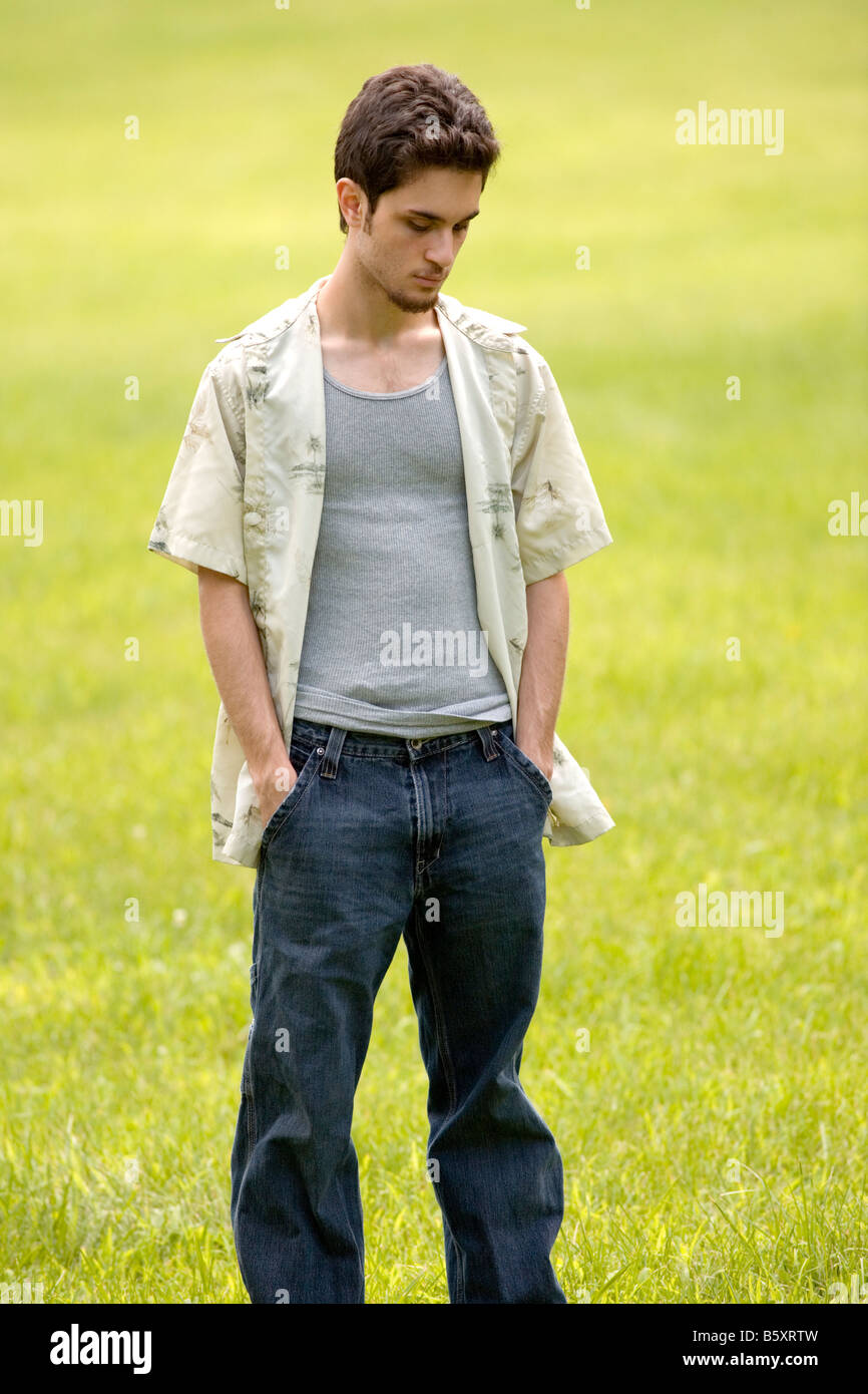 Strong man stands hands hi-res stock photography and images - Alamy
