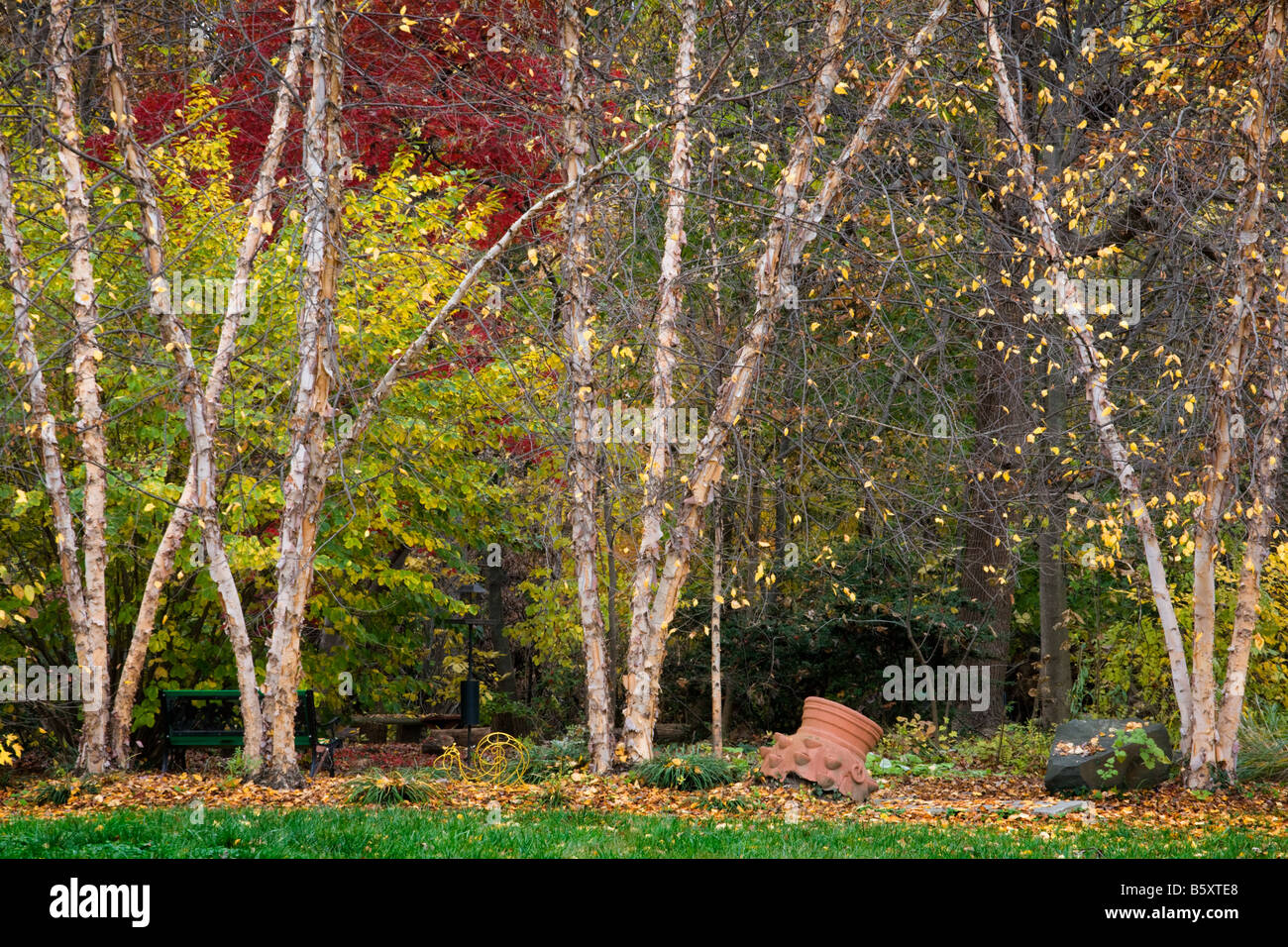 Cylburn Arboretun is a nature preserve in Baltimore Maryland Stock Photo