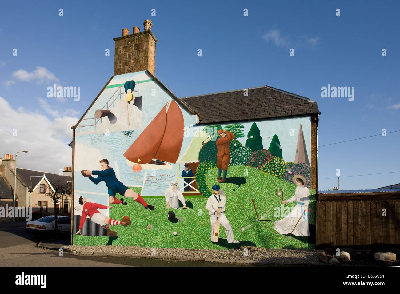 Off the Wall" commissioned wall paintings and murals at Invergordon