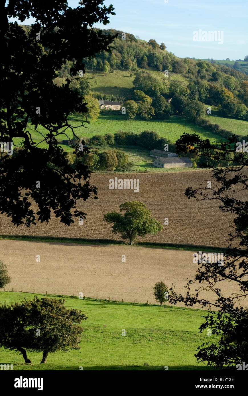 Cotswolds landscape, Gloucestershire, England Stock Photo Alamy