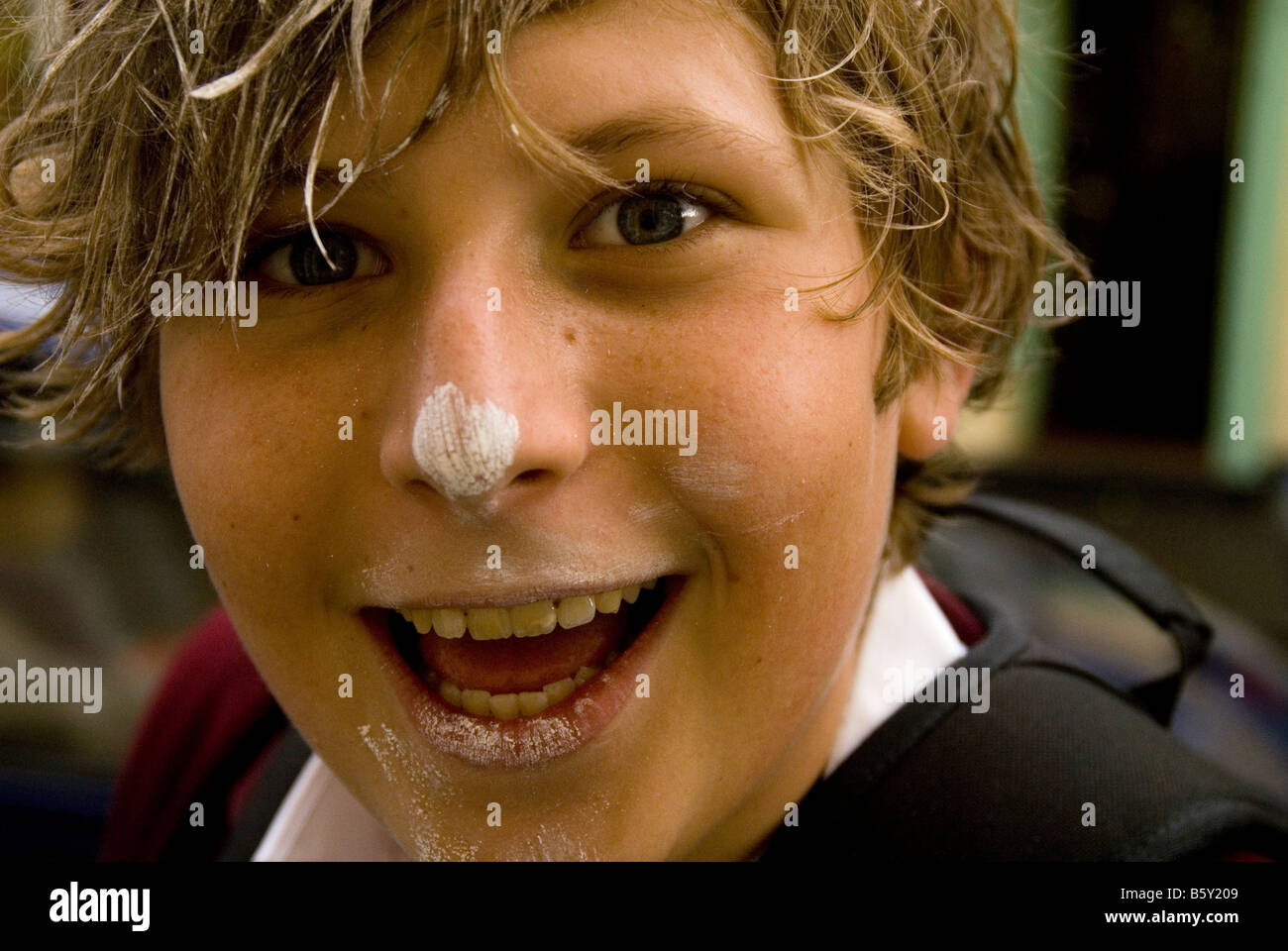 Schoolboy in Gloucestershire, England Stock Photo Alamy