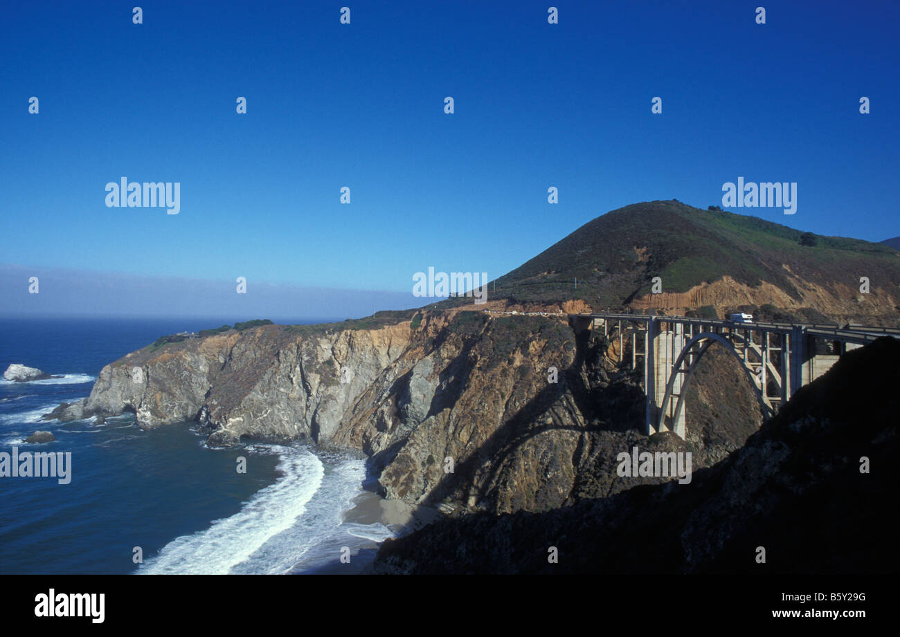 Bridge of Highway 1 at Big Sur Coast in California USA Stock Photo - Alamy