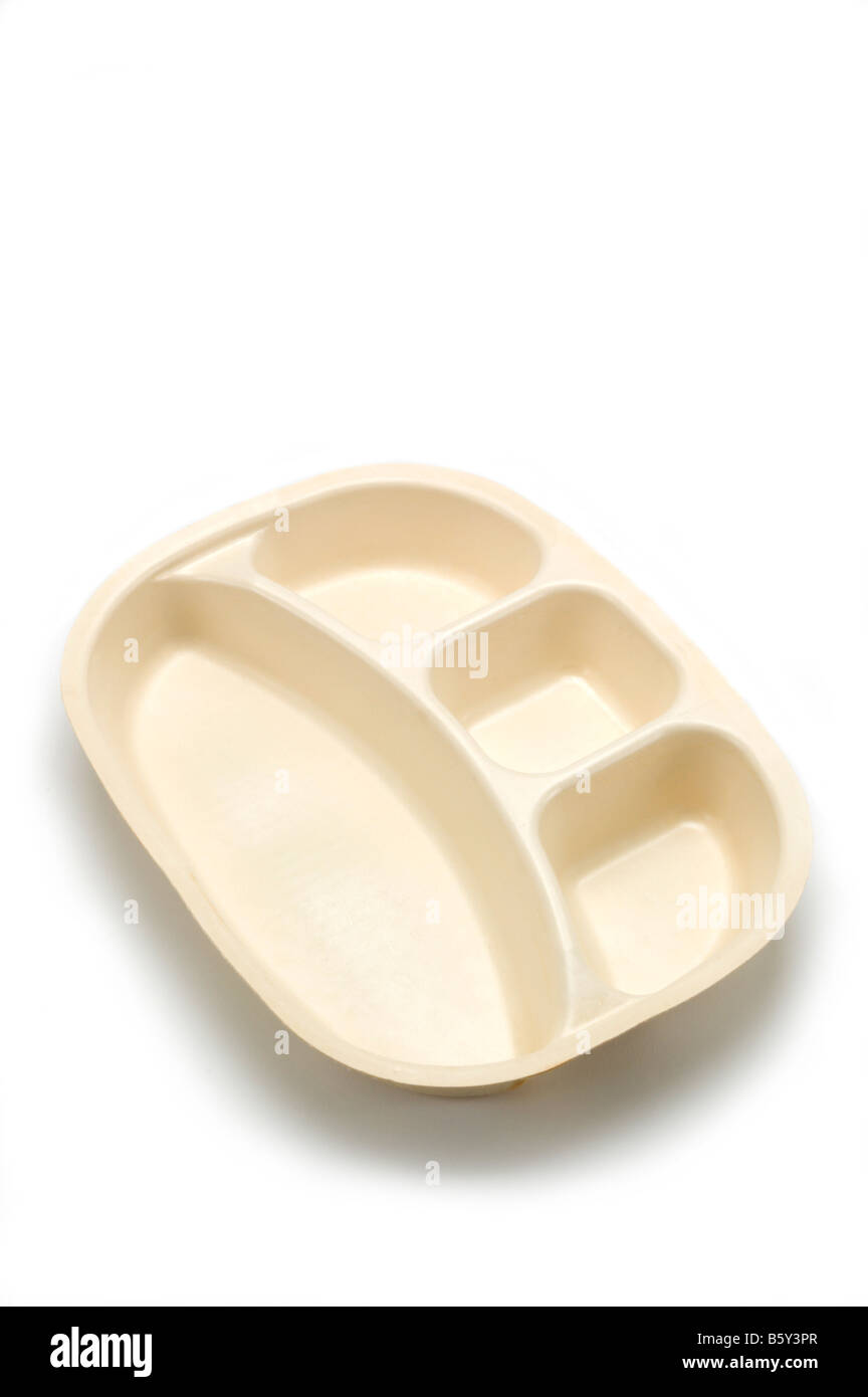 Plastic tray for TV dinner Stock Photo Alamy